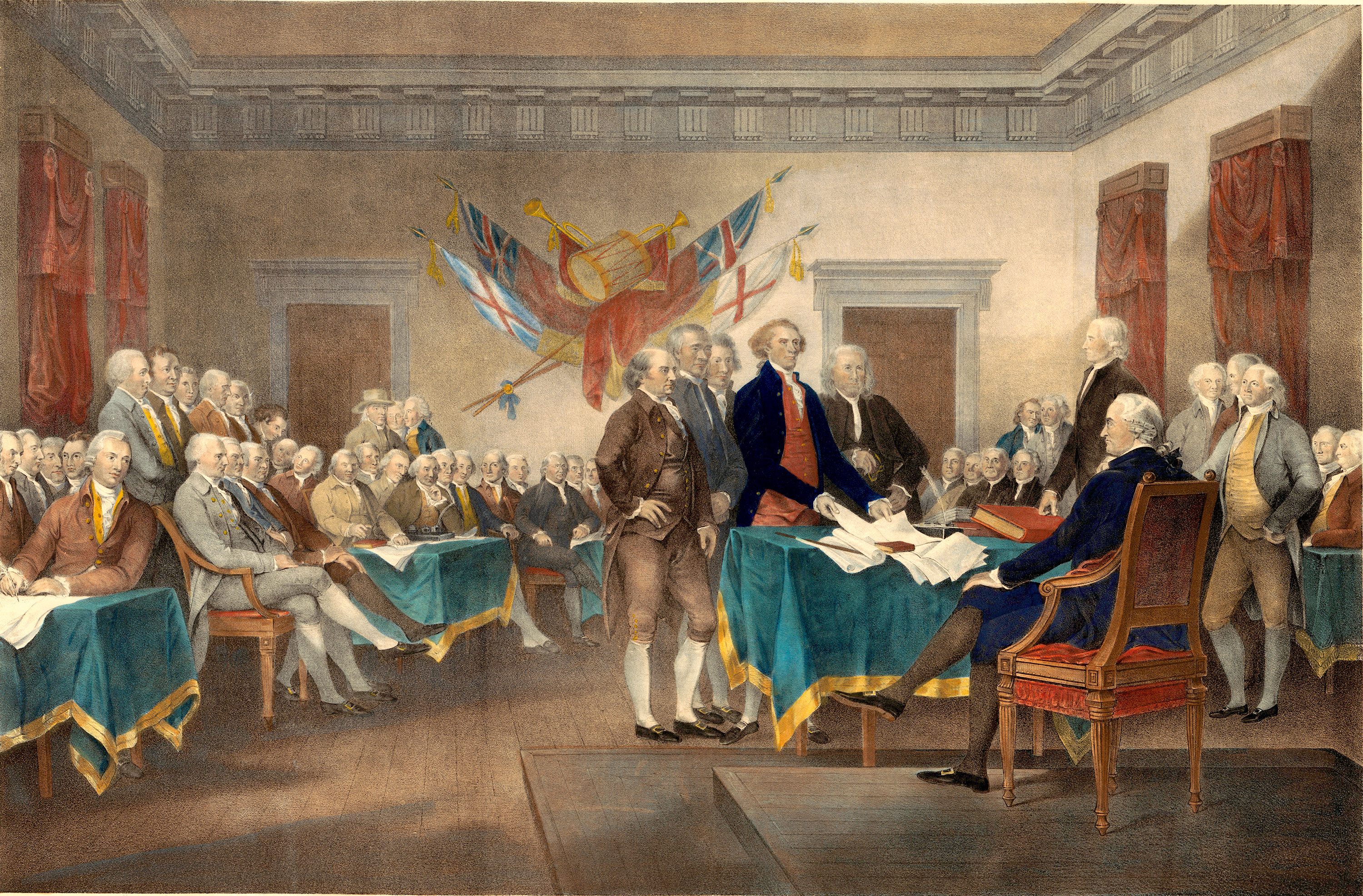 3000x1973 Did You Know 10 Facts About The Declaration Of Independence Uva - Painting Of The Signing Of The Declaration