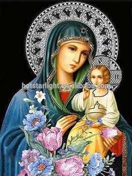 263x350 Virgin Mary Hoding Son Famous Classic Pop Art Paintings - Painting Of The Virgin Mary