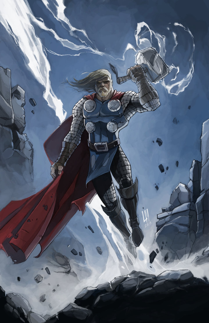 719x1112 Thor - Painting Of Thor