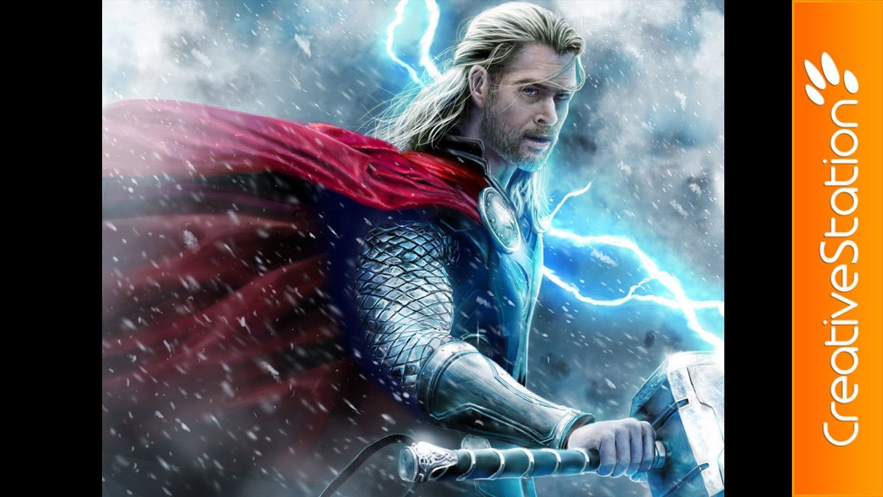 1280x720 Thor - Painting Of Thor
