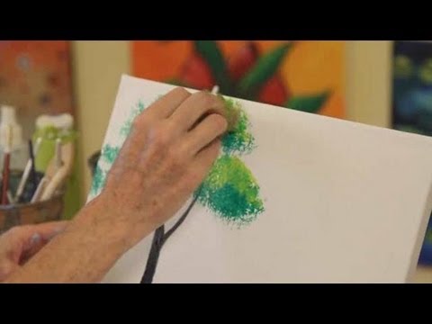 480x360 How To Paint A Tree Acrylic Painting - Painting Of Trees On Canvas