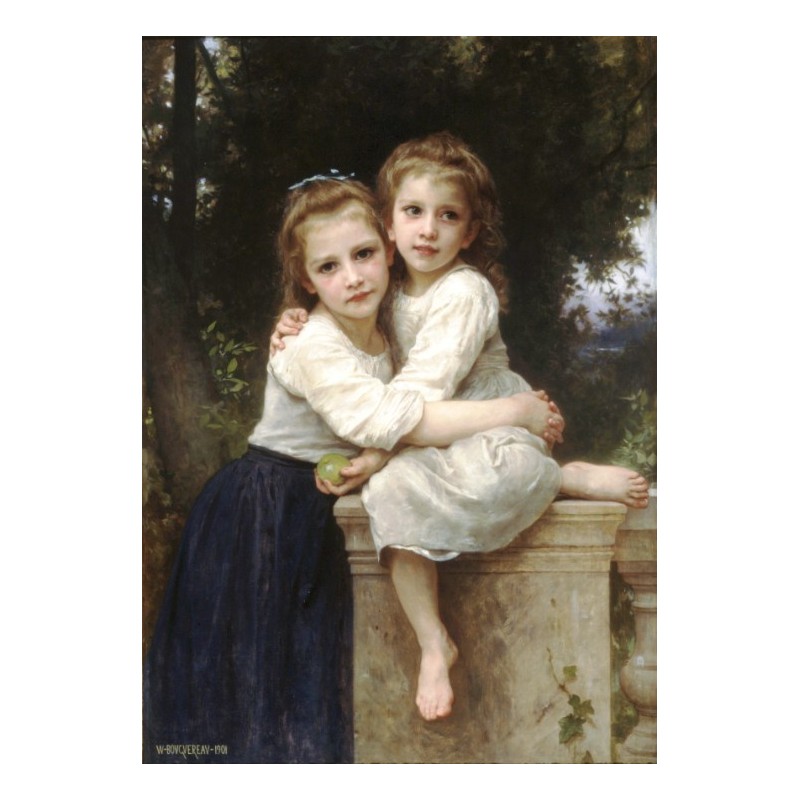 800x800 Two Sisters 1901 By William Adolphe Bouguereau - Painting Of Two Sisters