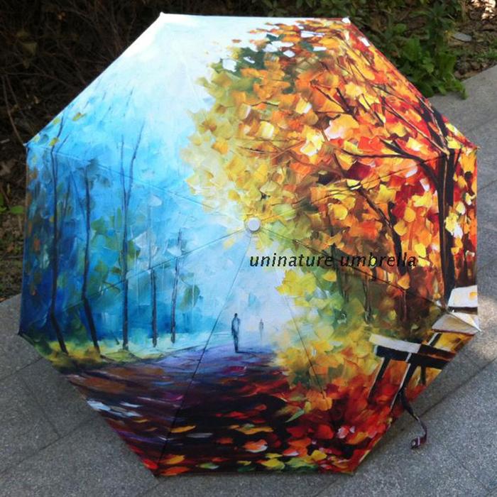 700x700 Van Gogh Oil Painting Arts Umbrella Rain Women - Painting Of Umbrellas In The Rain