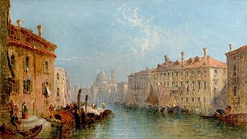 355x200 Buy Hand Painted Oil Painting On Canvas, Grand Canal Venice Italy - Painting Of Venice Italy