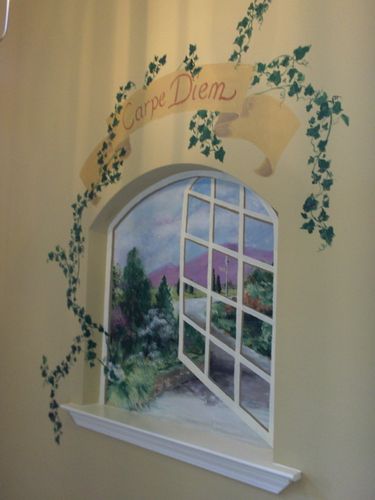 375x500 Painting Acrylic J. M. Croy Window Scene Classroom Ideas - Painting Of Window Scene