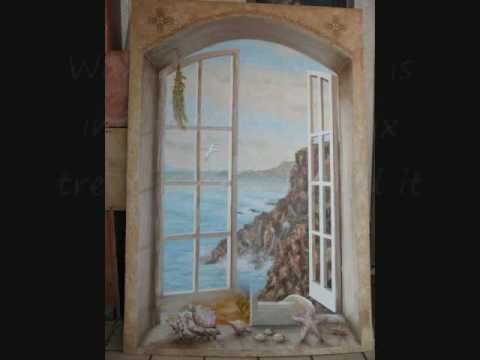 480x360 Painting A Trompe L'Oeil Window Amp More By San Diego's Murals - Painting Of Window Scene