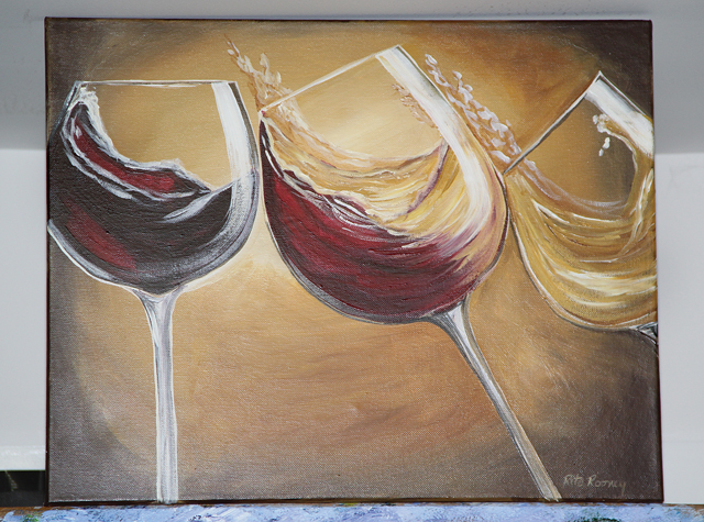 640x475 Art And Wine A Perfect Blend In Southold - Painting Of Wine