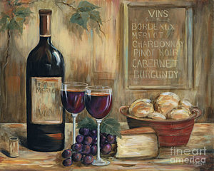 300x240 Bottle Of Wine Paintings Fine Art America - Painting Of Wine