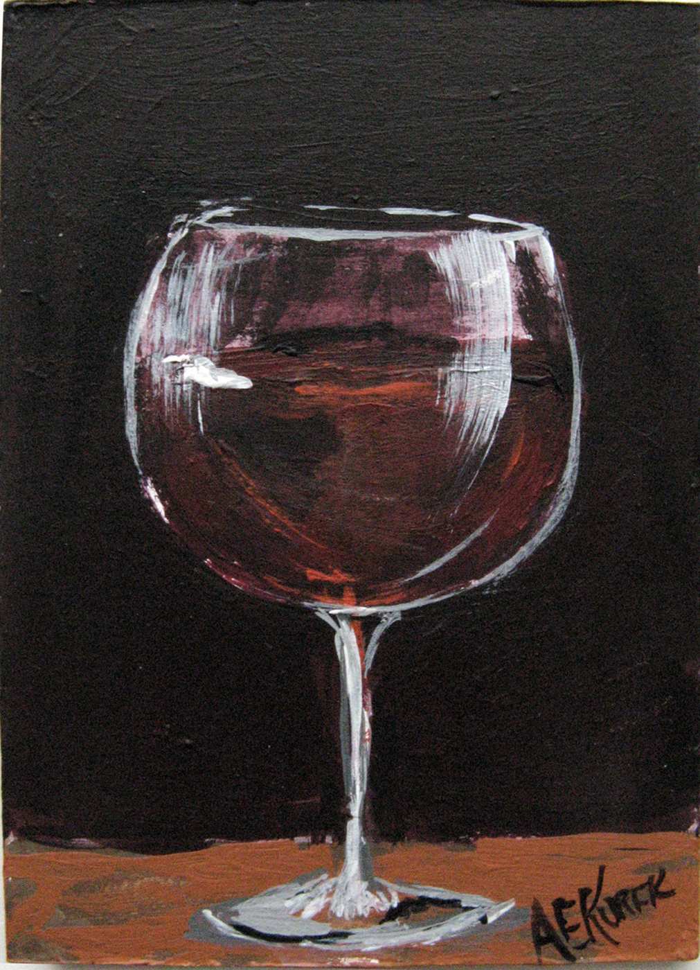 Painting Of Wine Glass