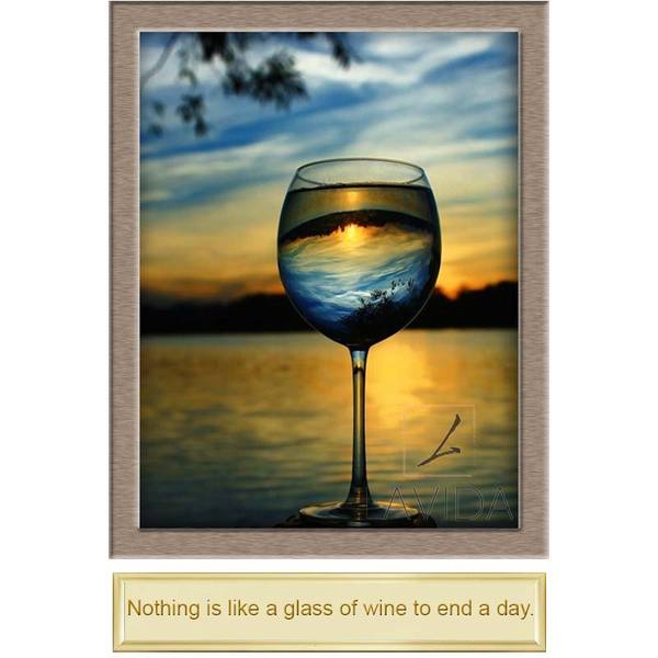600x600 Wine Glass - Painting Of Wine Glass