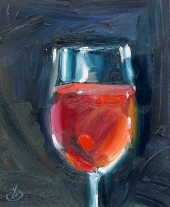 349x425 Gallery Painting Of Wine Glass, - Painting Of Wine Glass