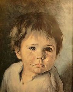 240x303 The Crying Boy - Painting Of Woman Crying