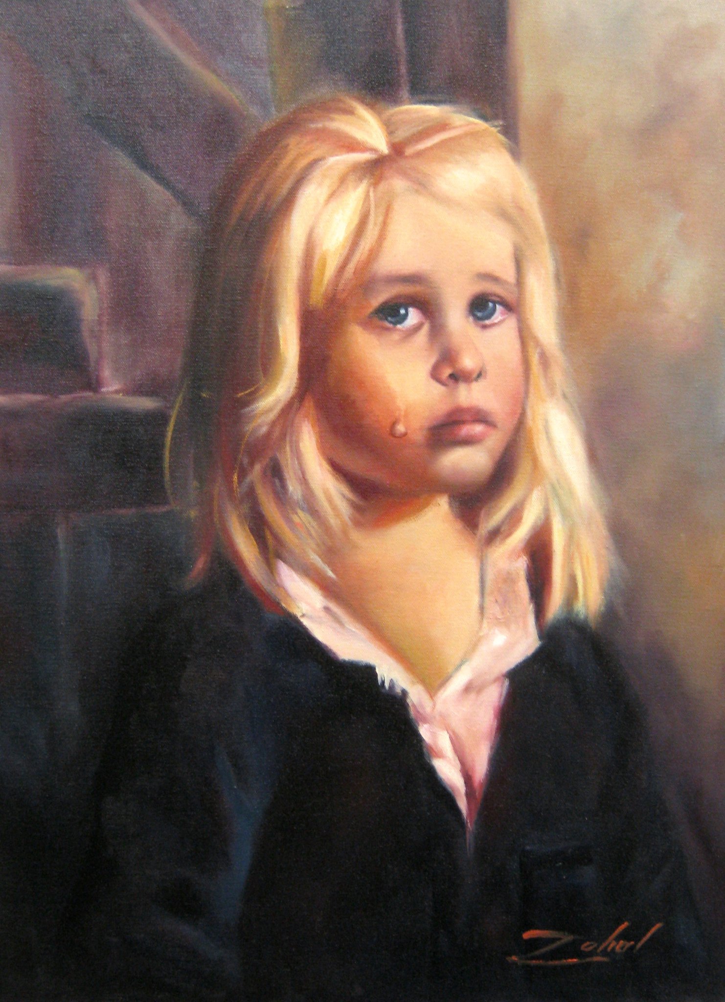 1482x2048 Crying Girl Zohal23 Foundmyself - Painting Of Woman Crying