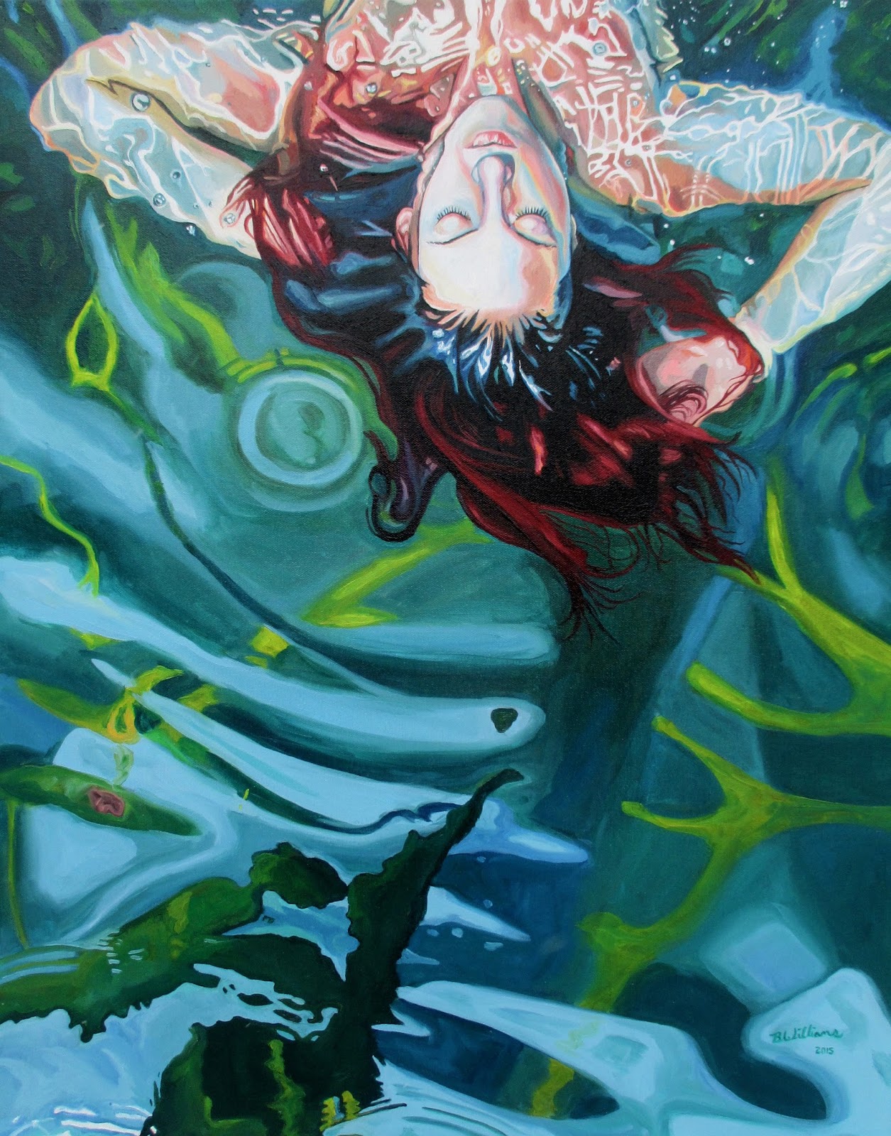 1255x1600 Photos Painting Of Woman In Water, - Painting Of Woman In Water