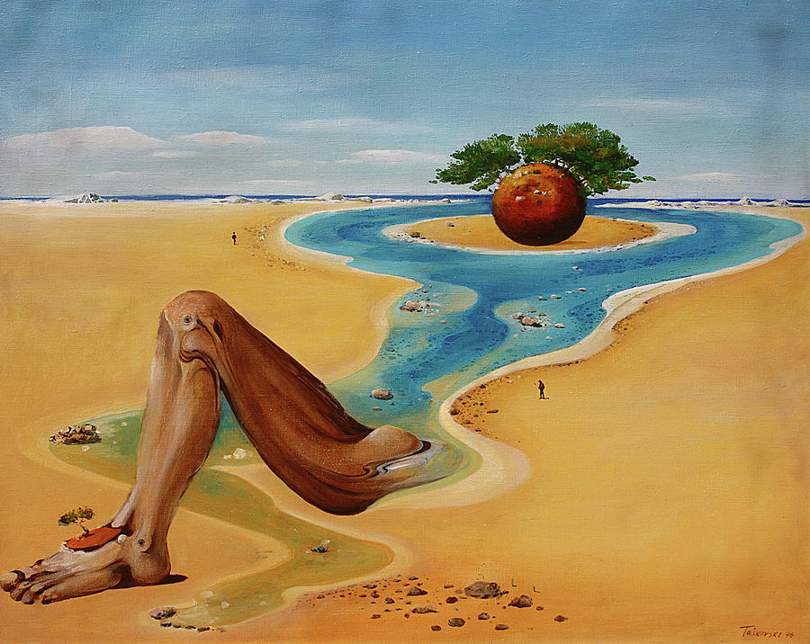 900x716 Woman - Painting Of Woman In Water