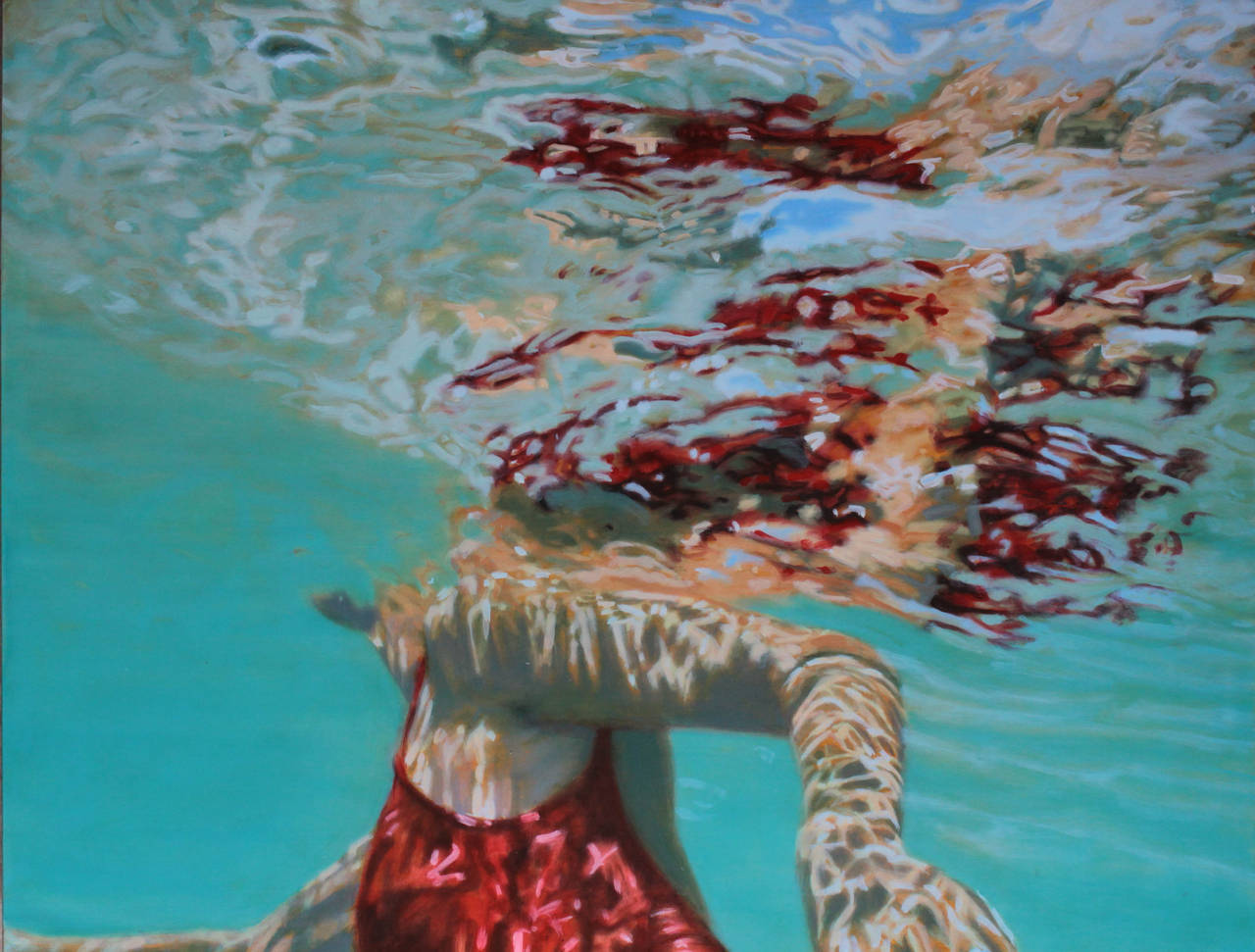 1280x971 Carol Bennett - Painting Of Woman In Water