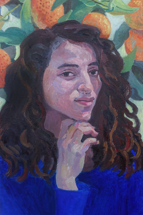 500x750 Joan Marie Kelly - Painting Of Womans Face