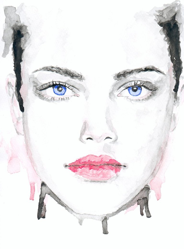 767x1041 The Woman's Face By Shayca - Painting Of Womans Face