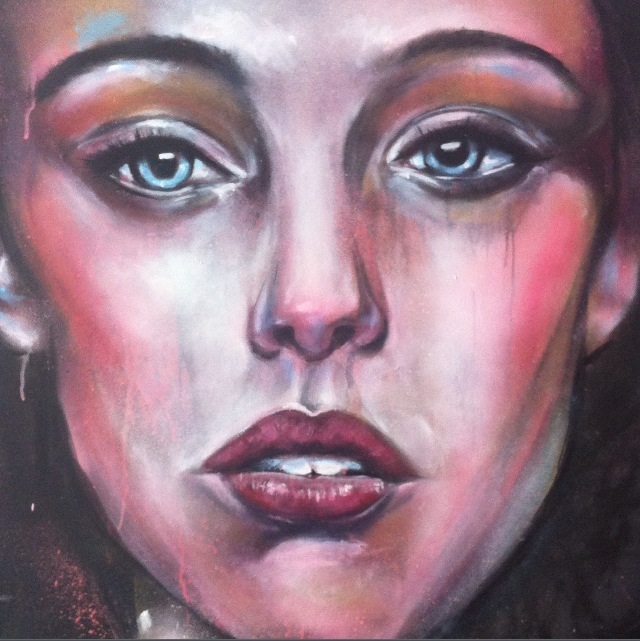 640x641 Painting Woman's Face Available Iwritevoir - Painting Of Womans Face