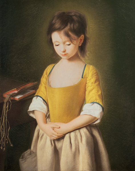 474x600 Portrait Of A Young Girl, La Penitente - Painting Of Young Girl