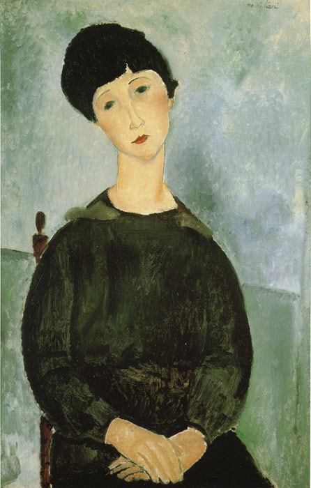 446x700 Young Girl, 1918 - Painting Of Young Girl