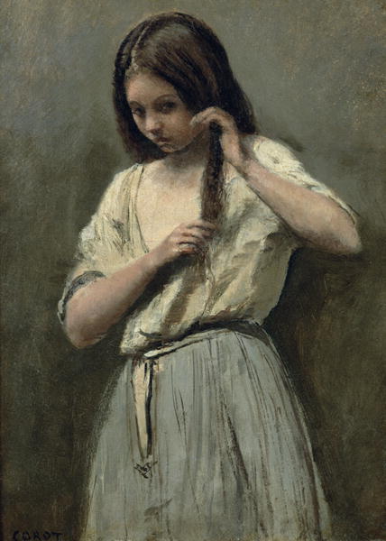 428x600 Young Girl - Painting Of Young Girl