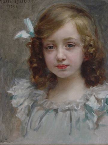360x480 Portrait Of A Young Girl By Paul Emile Chabas - Painting Of Young Girl