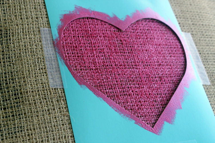 750x500 Stenciled Burlap Pillow - Painting On Burlap