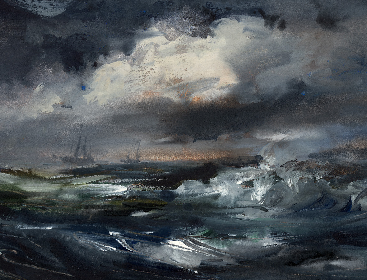 1180x900 Virtual Gouache Land - Painting On Dark Water