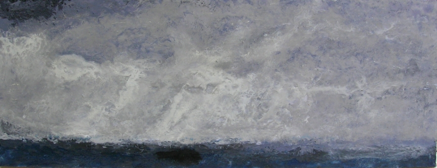 864x333 Painting Demo Making Art With Fabric - Painting On Dark Water