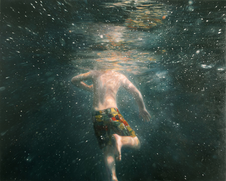 900x720 Fire, Water, Ice And Snow Elemental And Atmospheric Paintings - Painting On Dark Water