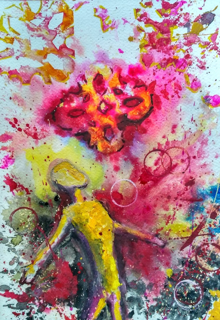 883x1280 Buy Freedom Handmade Painting By Anirban Kar. Codeart 2144 17922 - Painting On Freedom