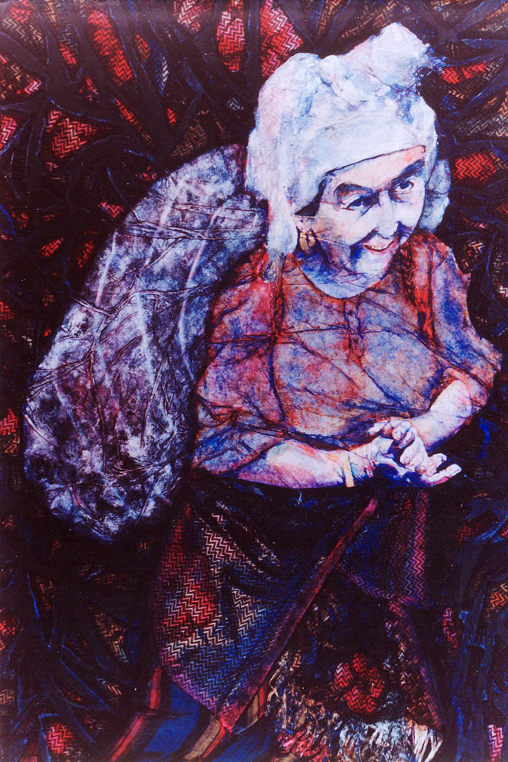 1000x1500 Lady With Bag Jollean'S - Painting On Masa Paper