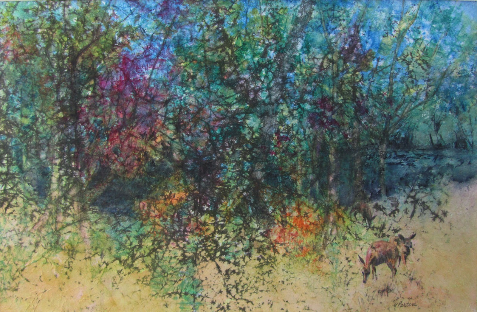 1600x1047 Nancy Partovi Fine Art In Watercolor - Painting On Masa Paper