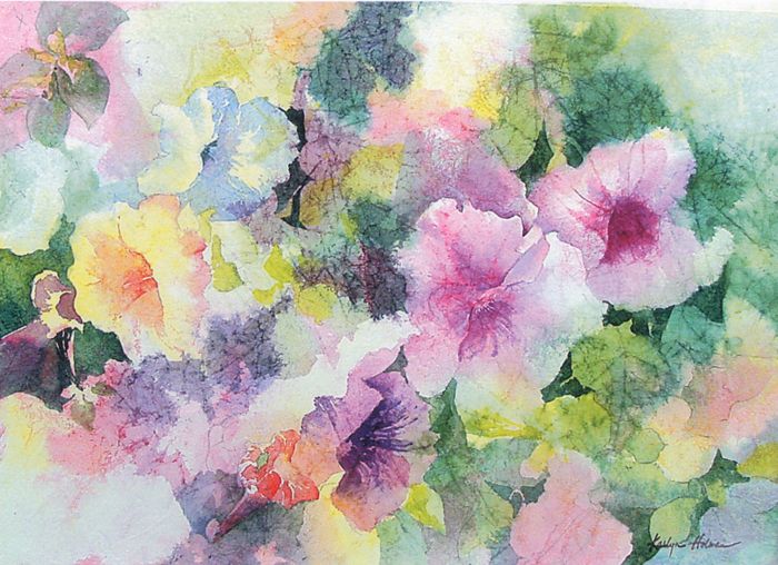 700x508 Watercolor On Masa Paper For That Batik Look - Painting On Masa Paper