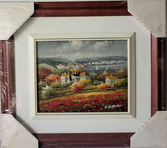 580x513 Garden - Painting On Masonite