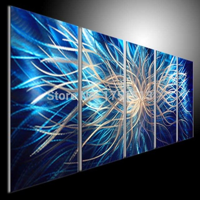 640x640 Metal Painting Wall Canvas Painting Modern Contemporary Abstract - Painting On Metal Canvas