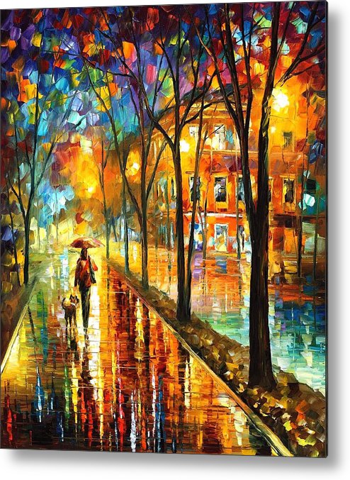 494x677 Stroll With My Best Friend - Painting On Metal Canvas