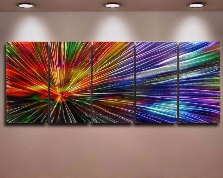 736x587 Top 20 Abstract Aluminium Wall Art Wall Art Ideas - Painting On Metal Canvas