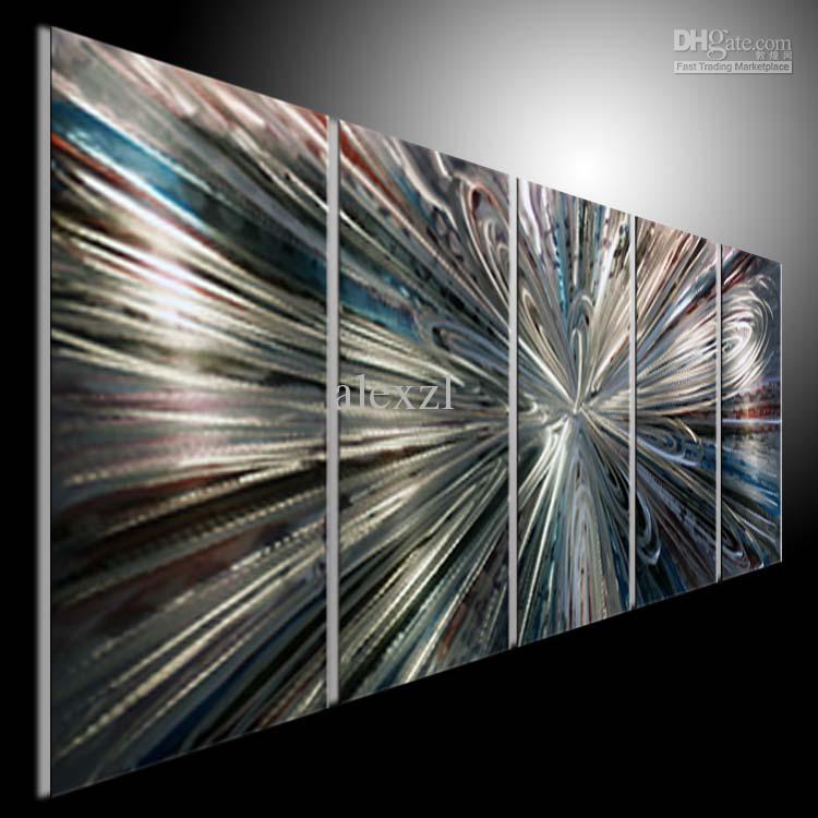 750x750 2018 Metal Modern Abstract Art Painting Art Sculpture Decor - Painting On Metal Canvas