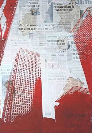 300x435 Painting On Grounds Inventive Uses Of Media For Art Students - Painting On Newspaper Canvas