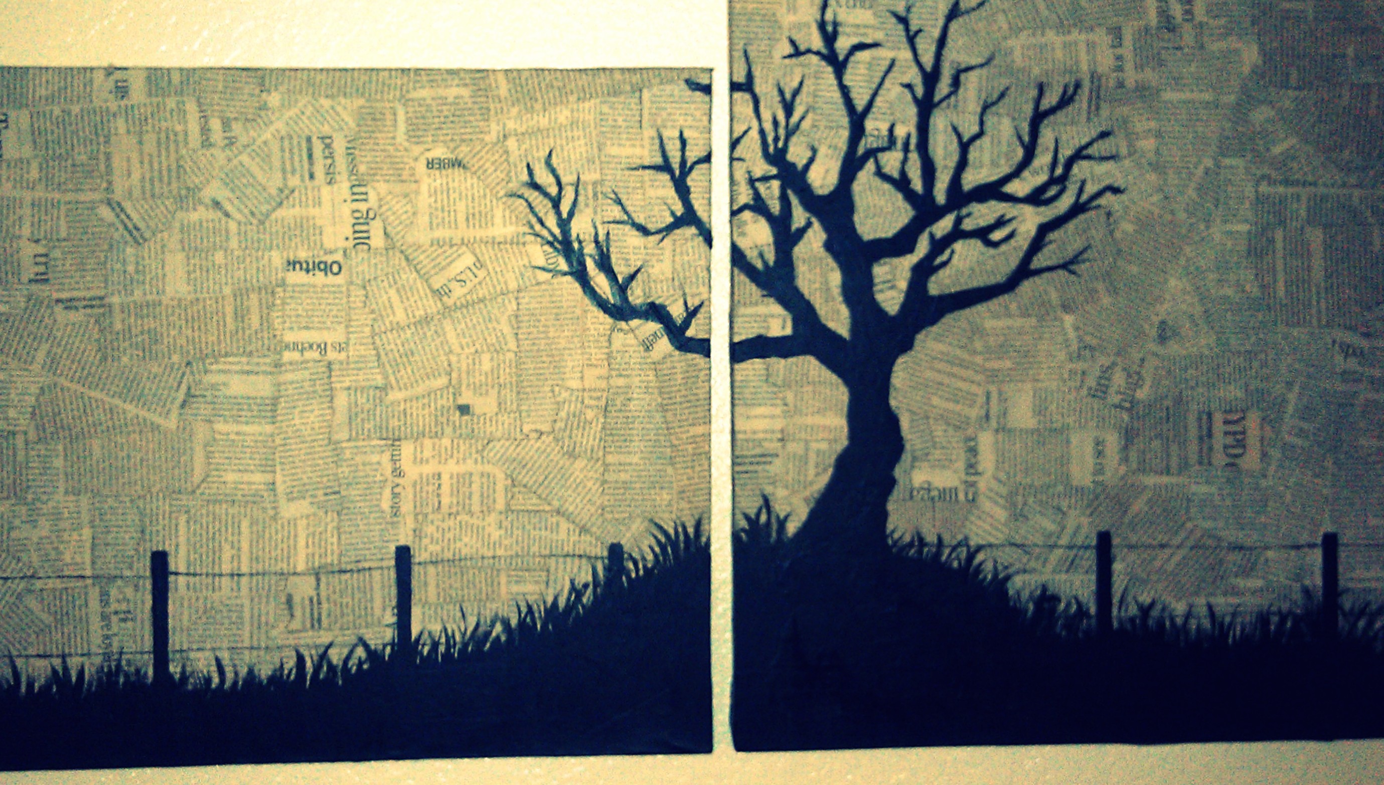 2759x1565 Canvas Crafting With Rage - Painting On Newspaper Canvas