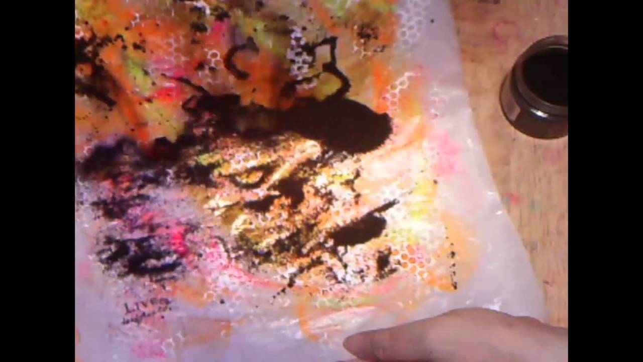 1280x720 Make Transparent Stickers With Gloss Medium Amp Parchment Paper - Painting On Parchment Paper