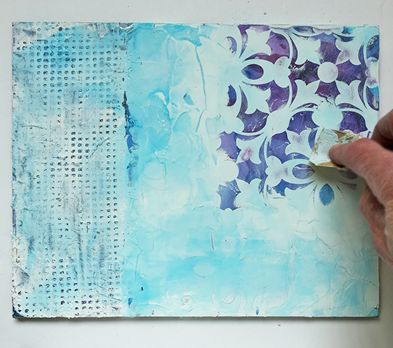 550x487 Studio Saturdays Venetian Plaster Art - Painting On Plaster Art