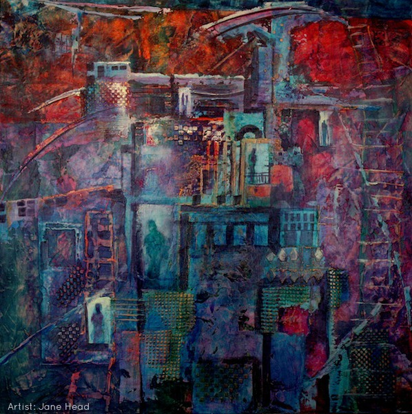 598x600 Using Venetian Plaster On Canvas Modern Masters Cafe Blog - Painting On Plaster Art