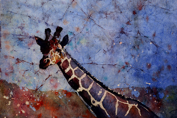 600x400 Fine Art Watercolor Batik Painting On Rice Paper - Painting On Rice Paper