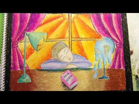 480x360 Save Earth Drawing Save Electricity Drawingsave Environment - Painting On Save Electricity