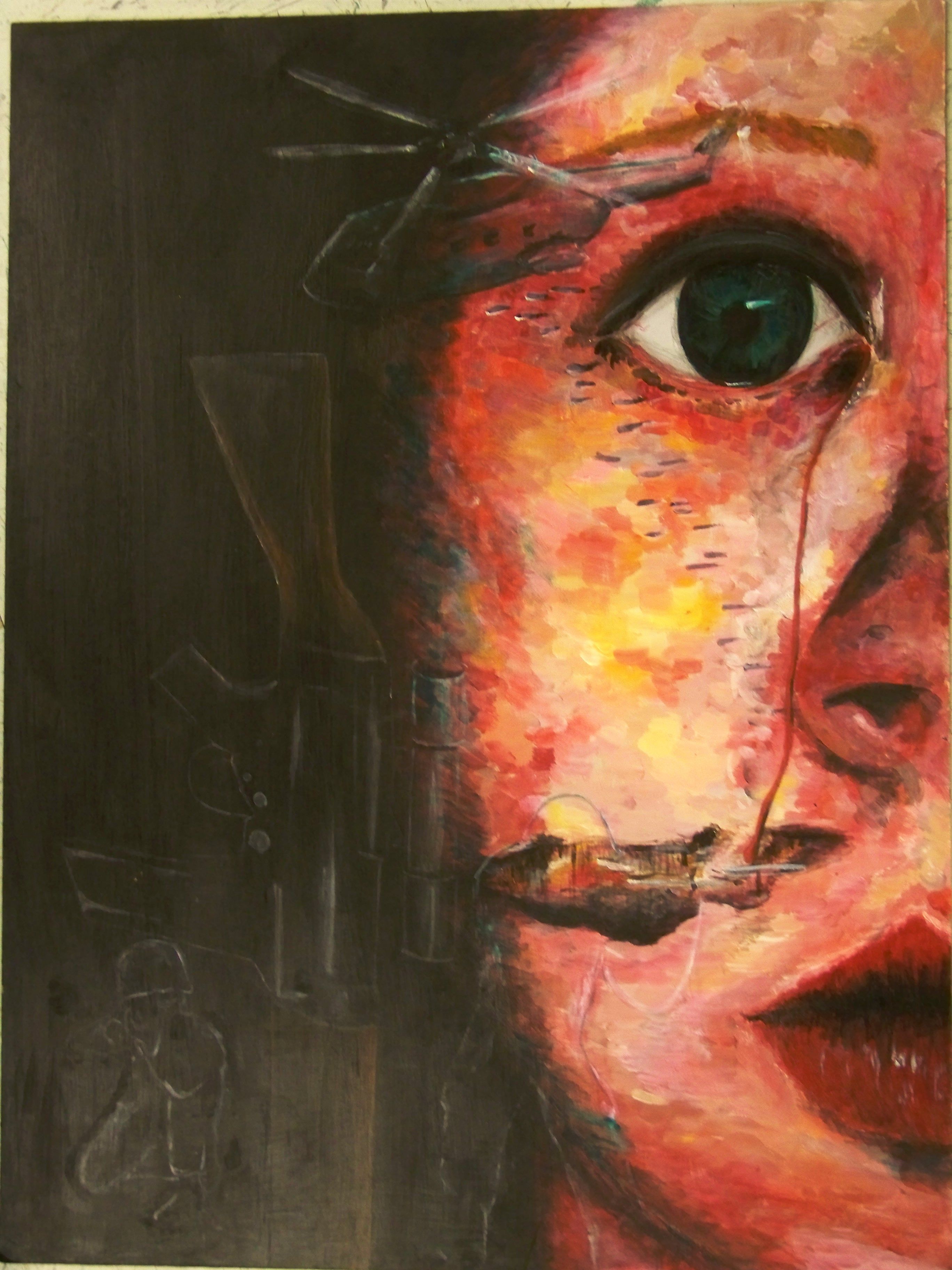 2736x3648 Social Issues Painting, Painting In Acrylic Ms. Marsico's High - Painting On Social Issues