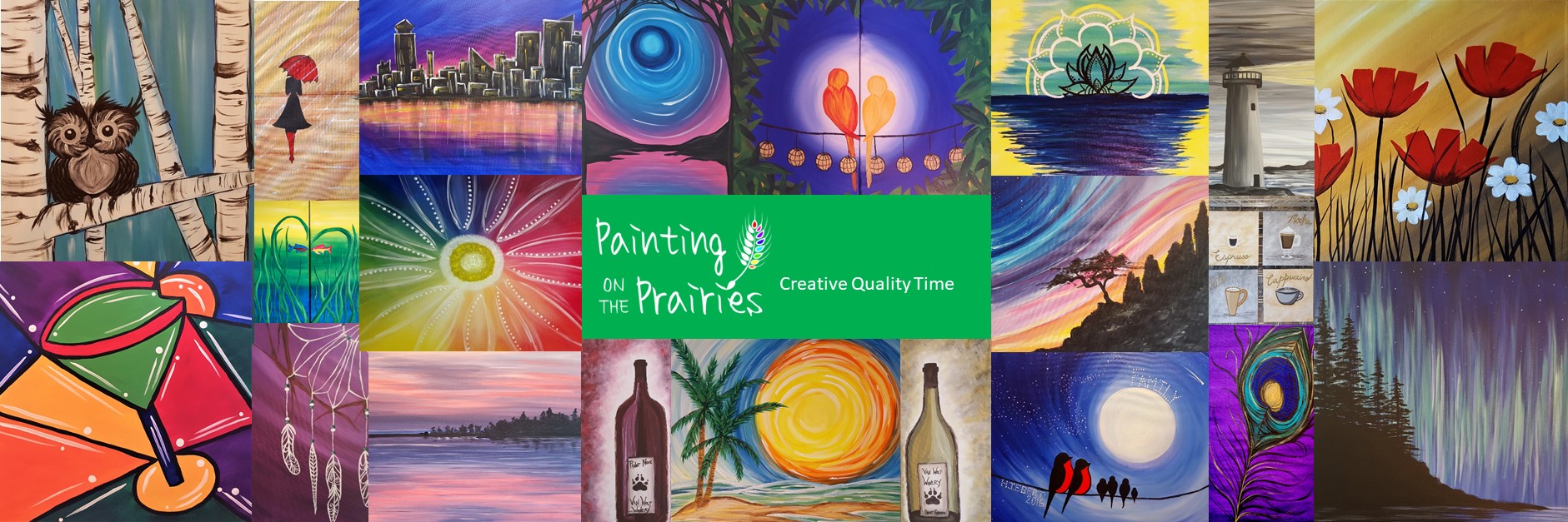 1881x627 Paint Party - Painting On The Prairies