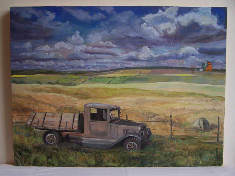 773x580 Paintings - Painting On The Prairies